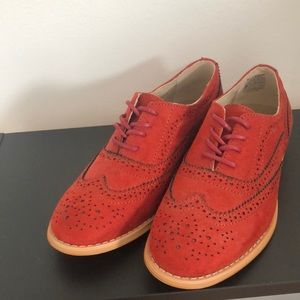 Burnt Orange Oxfords